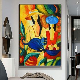Handmade Figure Oil Paintings On Canvas Wall Art Decoration Modern Abstract Picture Home Decor (size: 150X220cm)
