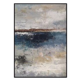 Large Abstract Oil Painting Handmade Home Decoration Office On Canvas Wall Art Original Abstract Textured Art Hand Painted (size: 70X140cm)
