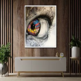 woman graffiti art street pop modern fashion poster painting canvas Hand Painted Oil Painting graffiti poster wall art canvas design framed ready to h (Style: 01, size: 100X150cm)