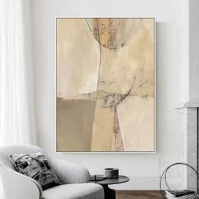 Handmade Oil Painting Minimalist Art Abstract Painting Bohemian Style Art Wall Decoration On Canvas Wall Art Original Artwork Painting (Style: 01, size: 100X150cm)