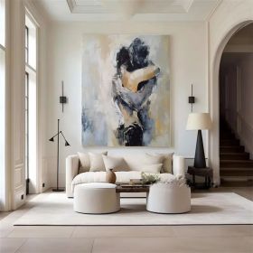 Original Wall Art Abstract Lady Framed abstract portrait painting Woman painting lovers art Woman face Canvas Art abstract woman art (Style: 01, size: 120x160cm)