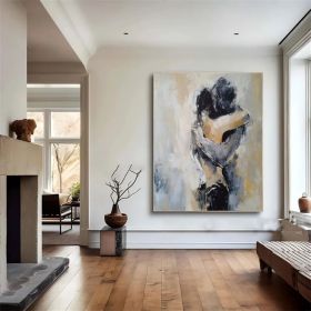 Original Wall Art Abstract Lady Framed abstract portrait painting Woman painting lovers art Woman face Canvas Art abstract woman art (Style: 01, size: 100X150cm)